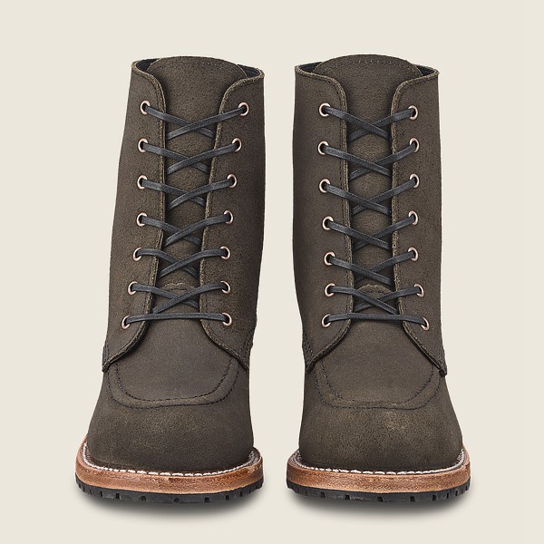 Red Wing Heritage Boots Womens Dark Grey - Clara - Heeled Acampo Leather - 7435089-LM